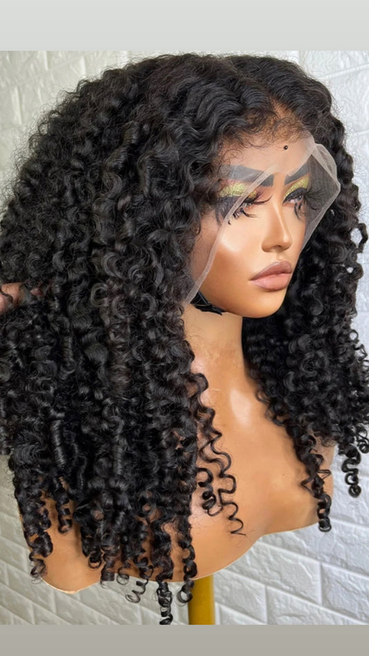 Brazilian 13X4 Hair lace frontal frontal wig with curly baby hair 180 Density 360 full lace wig Human Hair Pre Plucked
